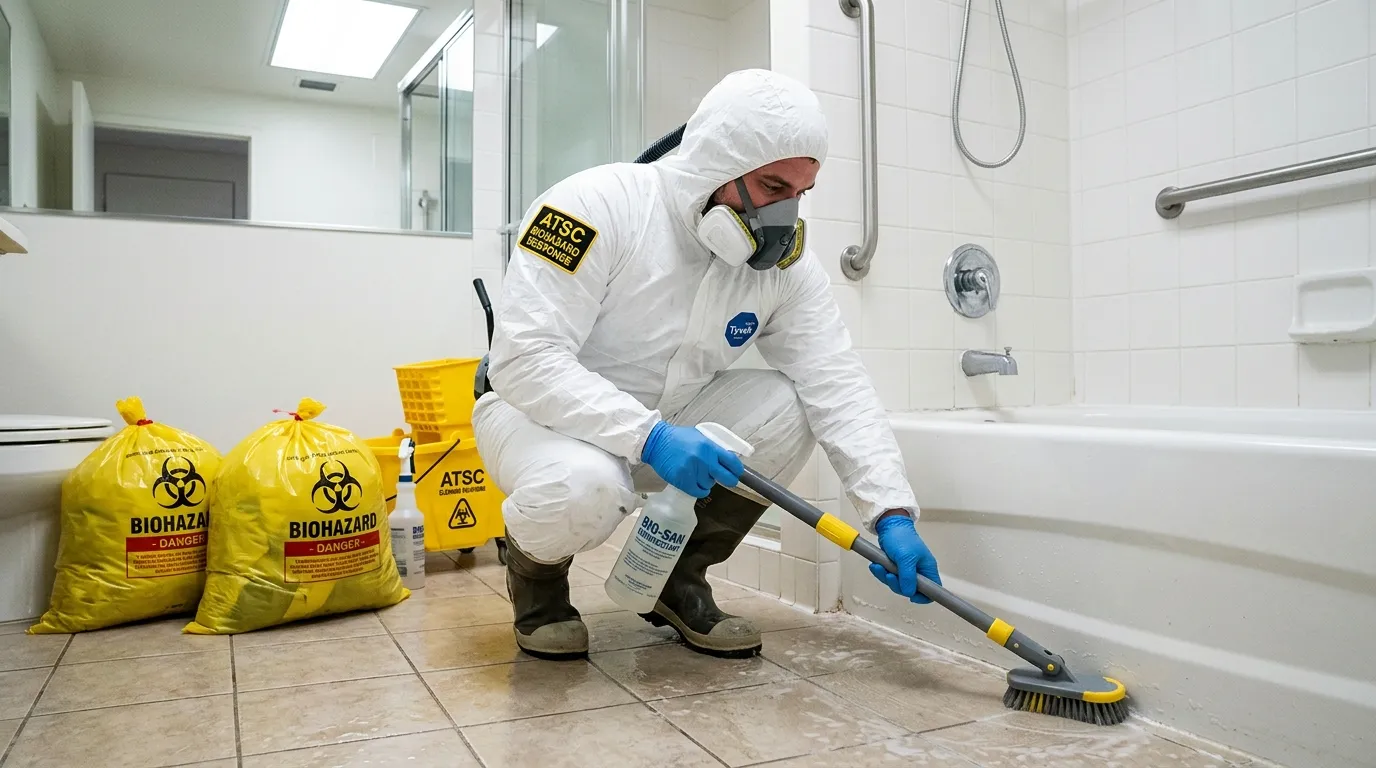 Decontamination equipment deployed for Blood Cleanup in Cranston